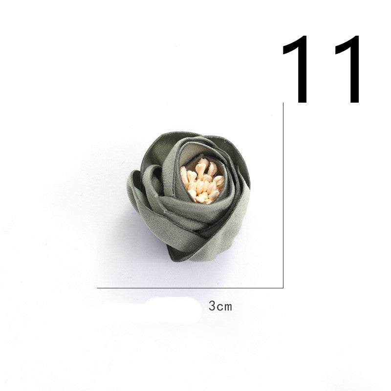Fabric Flower Rose Sticky Head DIY Handmade Headdress