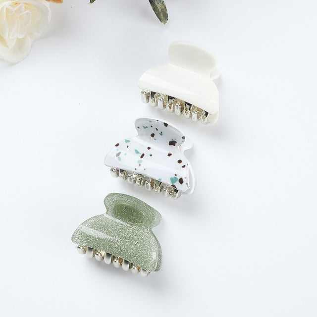 Women's Fashion Personalized Acrylic Printing Barrettes