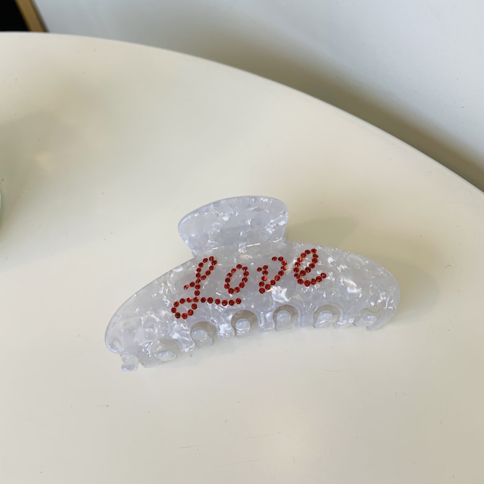 Spot Drill LOVE Hair Accessories Letters LOVE Barrettes High Sense