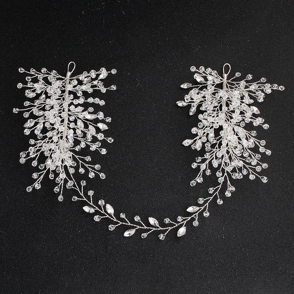 Best Hand-woven Rhinestone Headband Wedding Dress Headdress