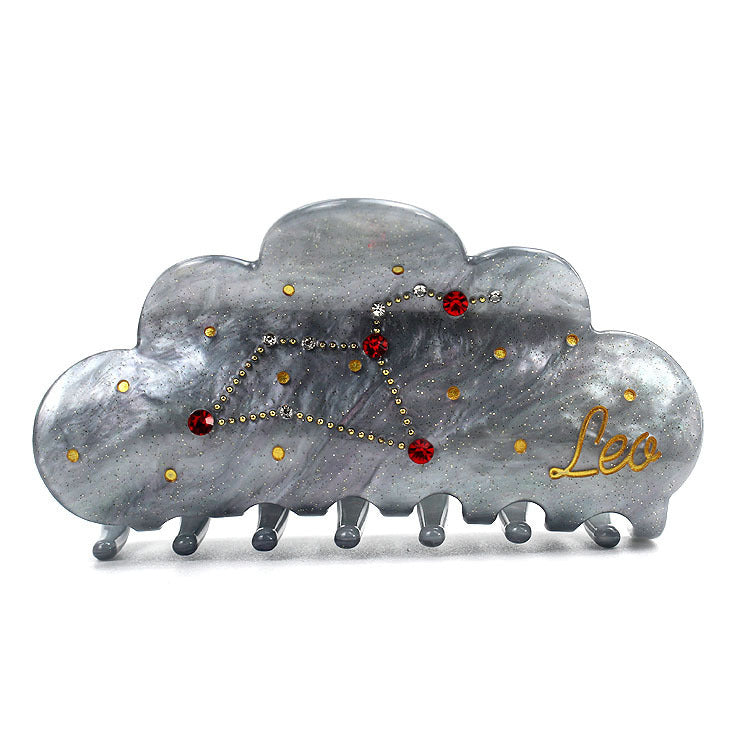 New Twelve Constellation Barrettes Women's Large Grip