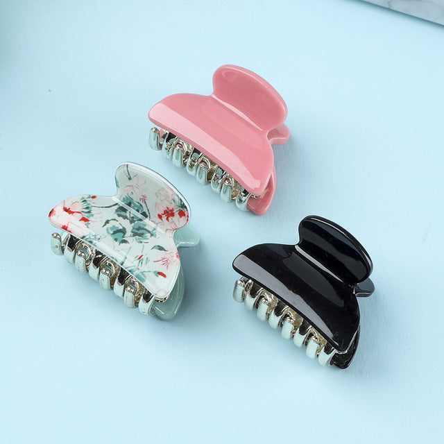 Women's Fashion Personalized Acrylic Printing Barrettes
