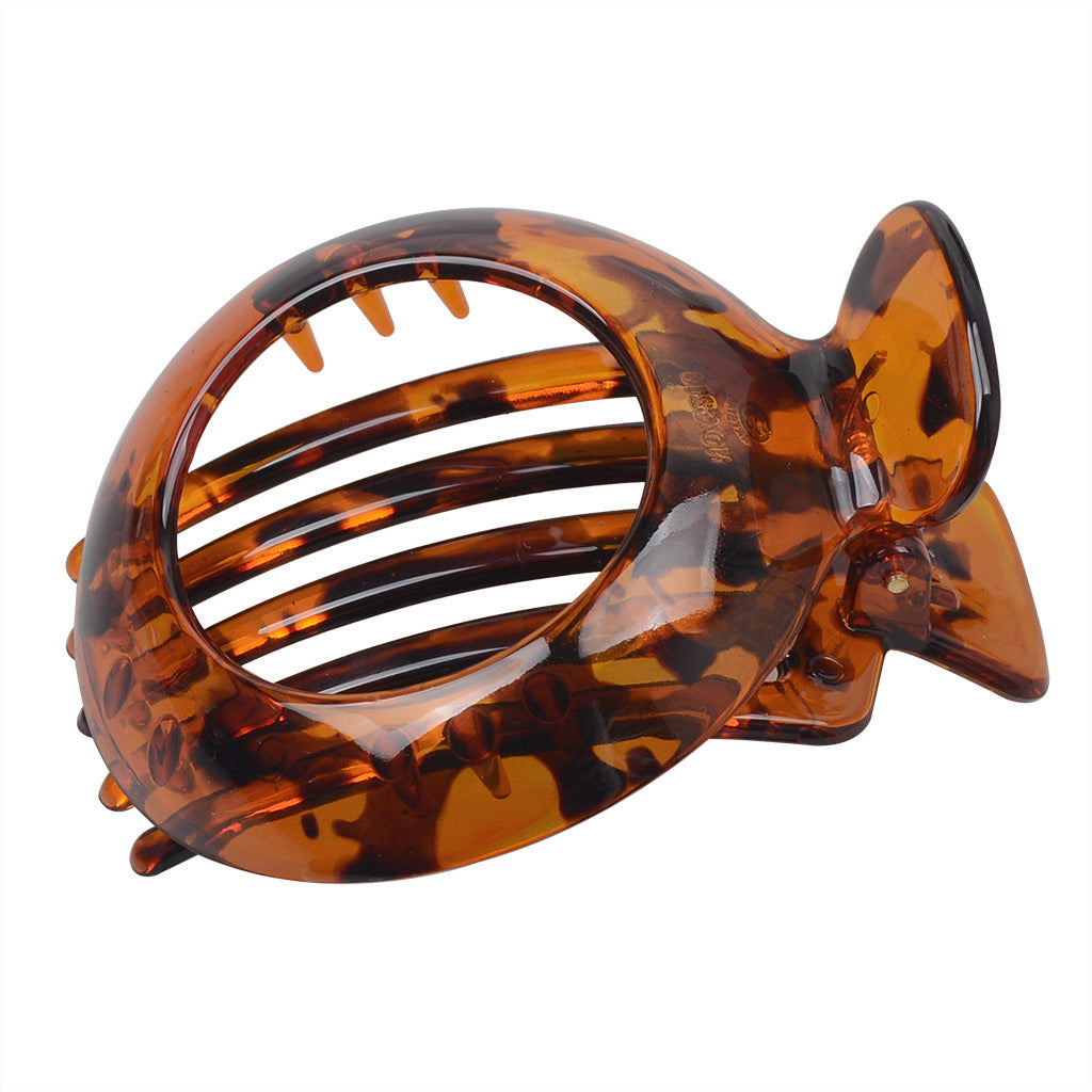 European And American Stylish Round Hollow Hair Plug Barrettes