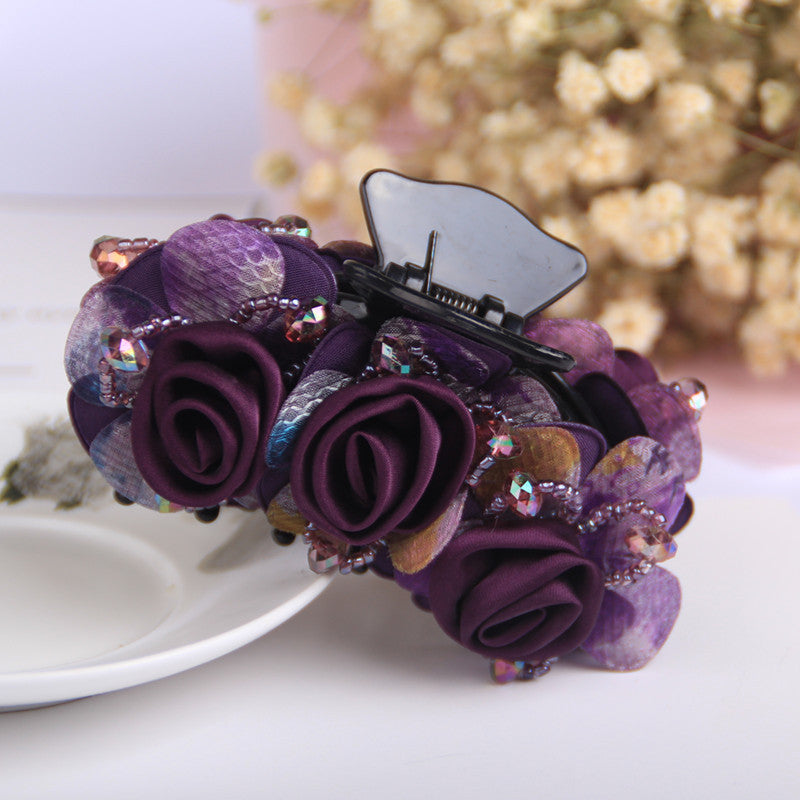 Women's Fashion Simple Fabric Flower Hair Clip