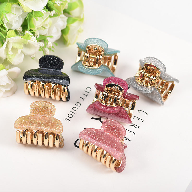 Fashion Small Size Acrylic Barrettes Ponytail Hairpin