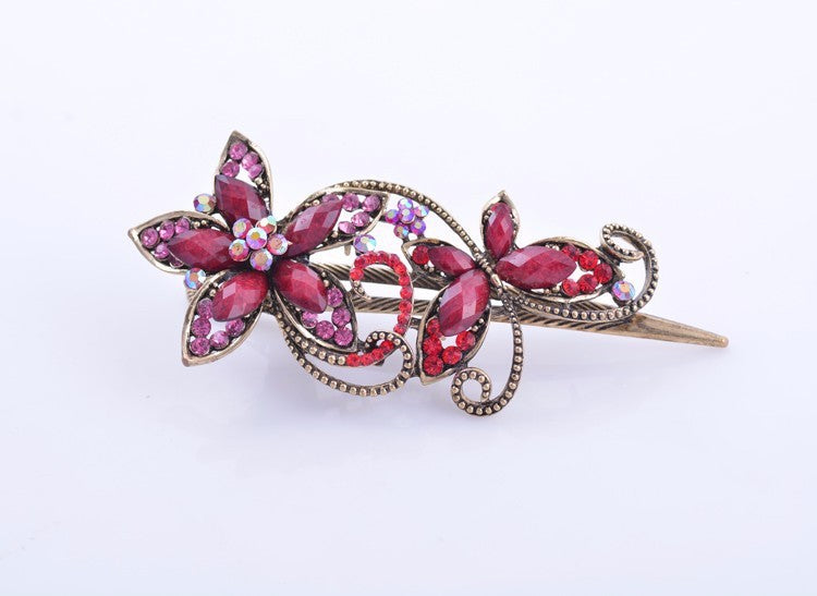 Best style retro resin butterfly dish hair clip