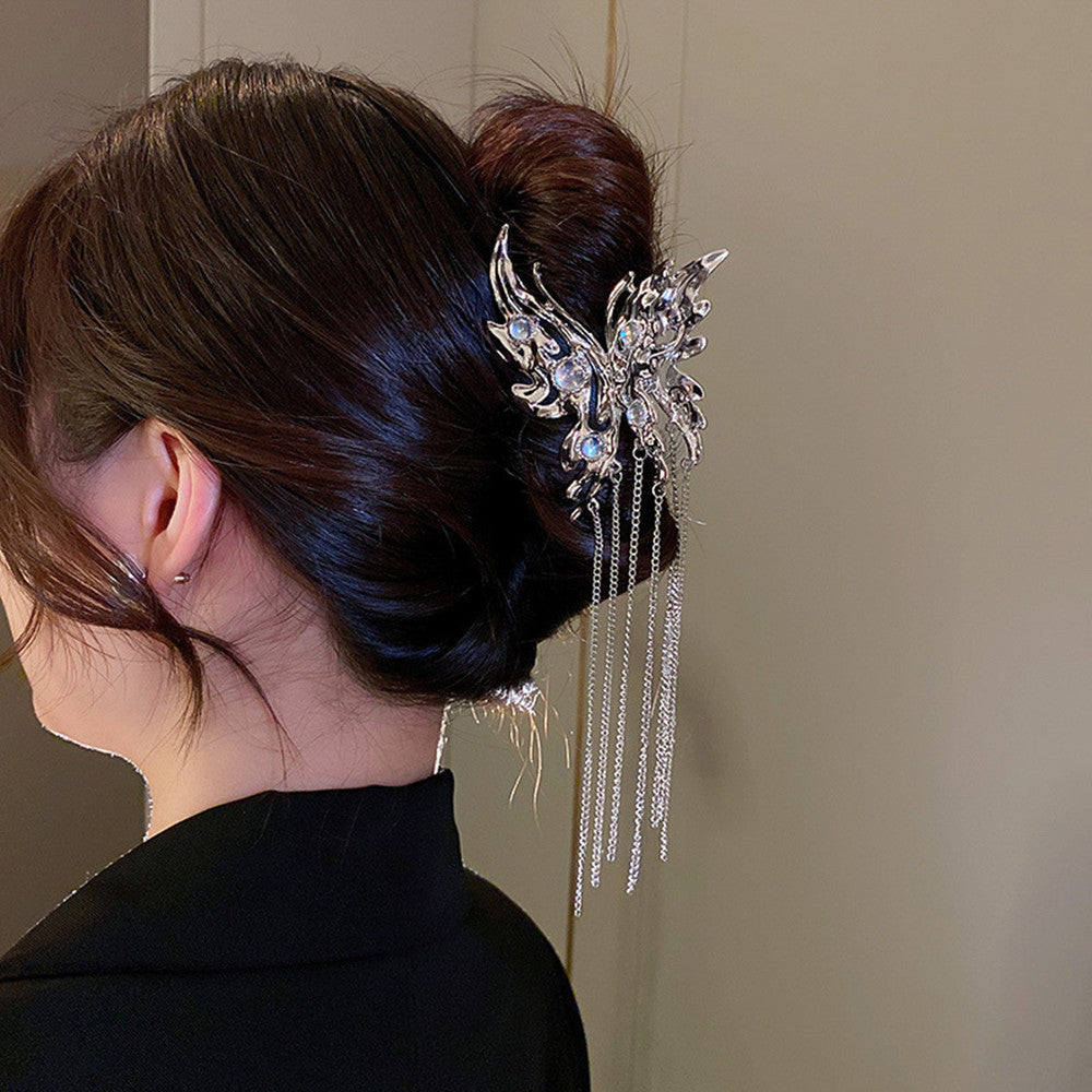 Best Butterfly Moonstone Tassel Personalized Hair Shark Clip