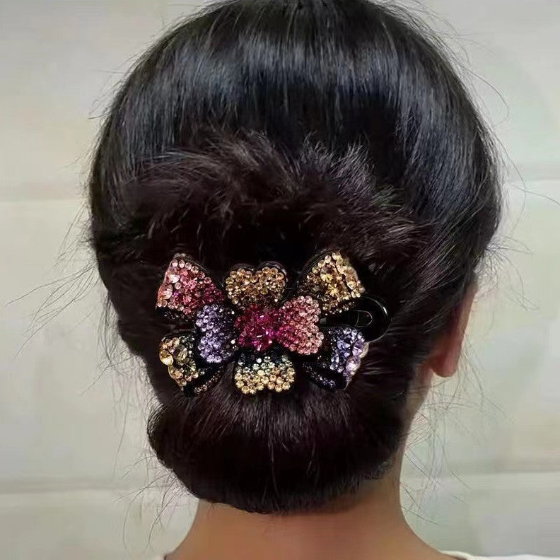 Women's Fashionable Temperamental All-match Simple Rhinestone Barrettes