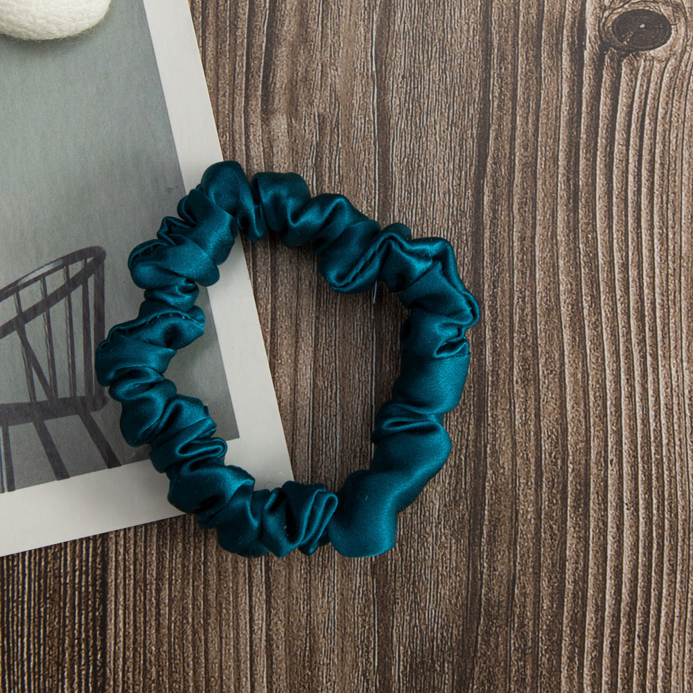 Silk Rubber Band Elastic Hair Accessories Bundle Colon Ring