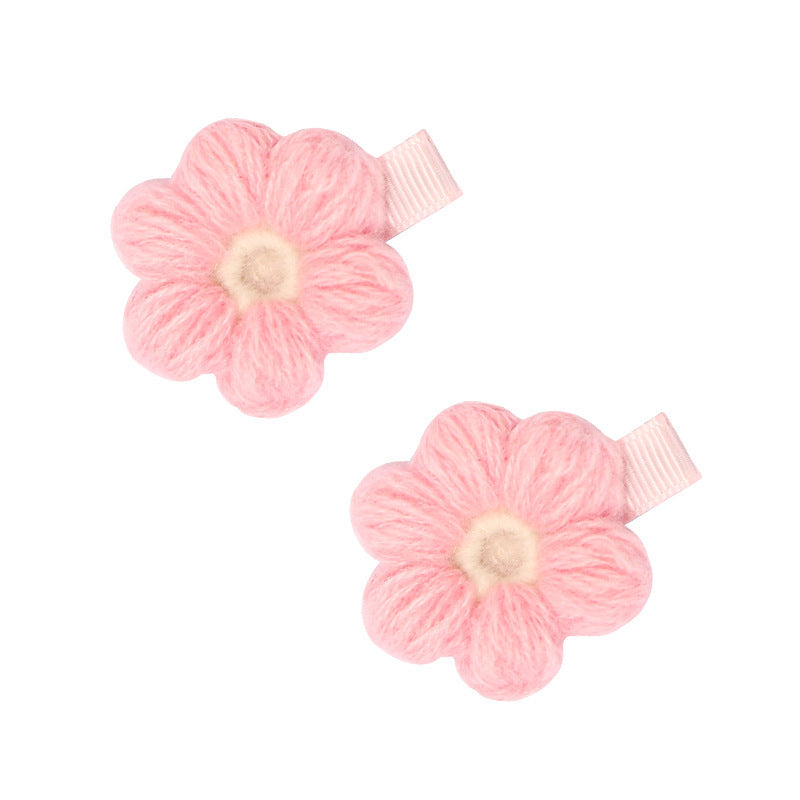 Children's Handmade Wool Knitted Hair Clip