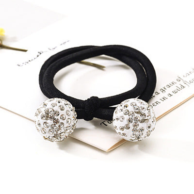 Rhinestone Ball Hair Ring Hair Accessories  Sweet Hair Elastic Band