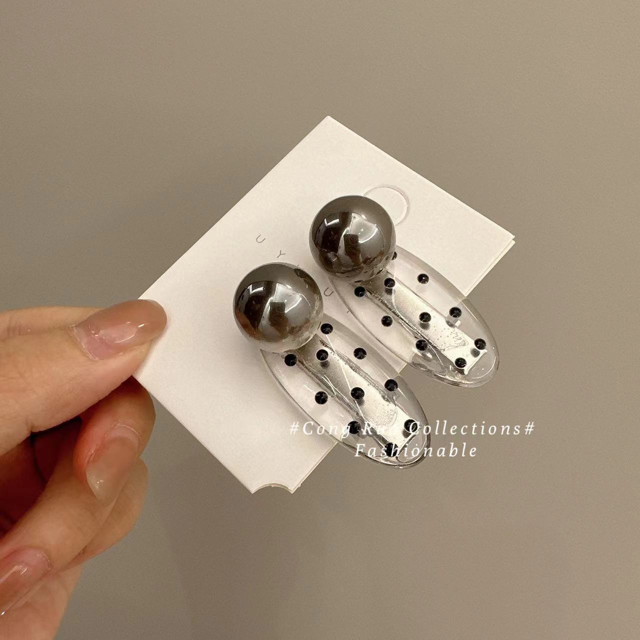 Bangs Broken Hair Oval Barrettes