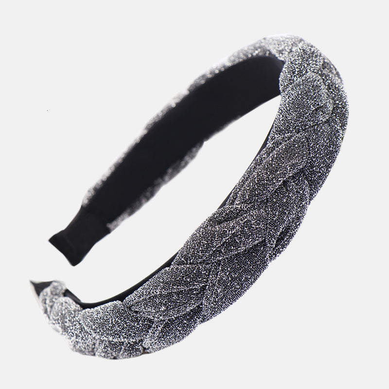European and American New Bright Silk Headband
