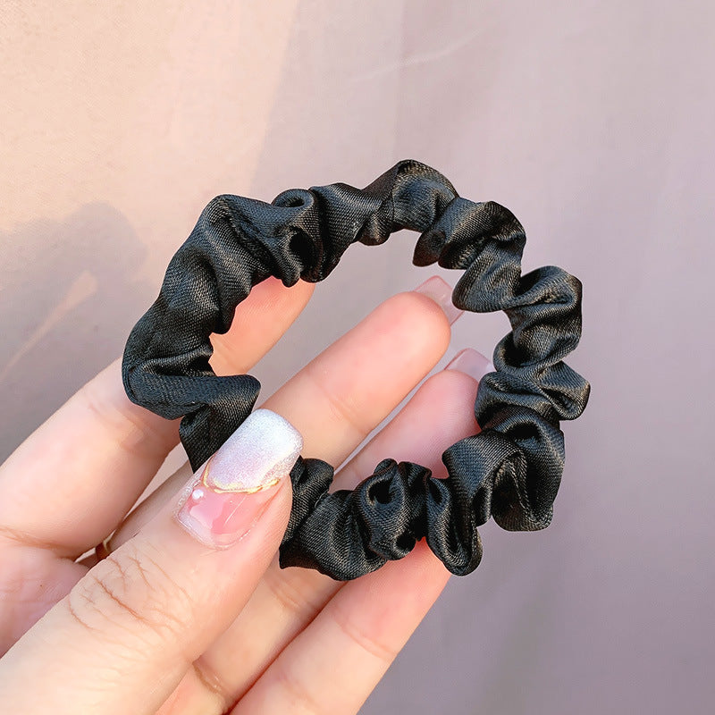 Small Scrunchies Intestine Ring Band Solid Color Hair Rope Simple