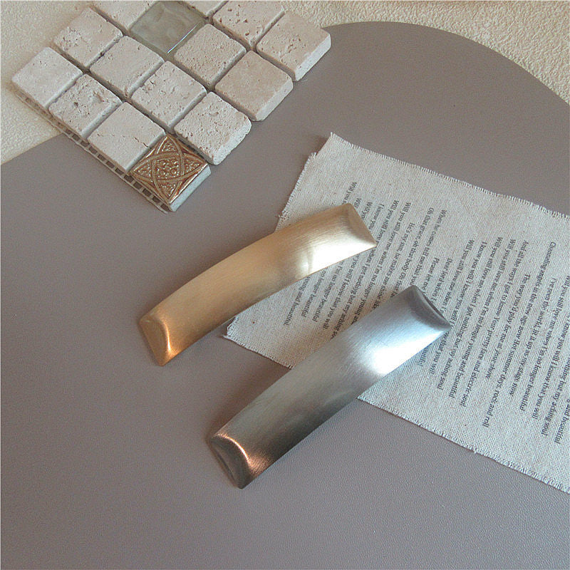 Korea Chic Cold Wind Graceful Geometric Square Metal Barrettes