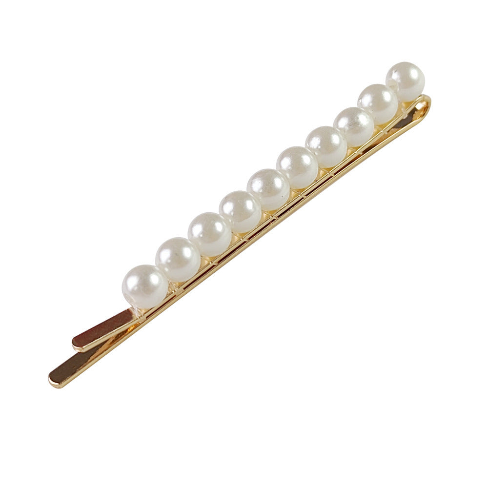 Popular Best Hair Accessories Pearl Barrettes Updo BB Clip Shredded Hairpin Fishing Thread Hand-woven Hair Clip Bang Side Clip