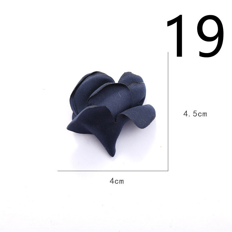 Fabric Flower Rose Sticky Head DIY Handmade Headdress