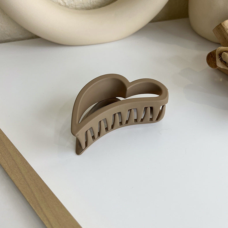 Brown-colored Back Of The Head Large Plate Hair Clip