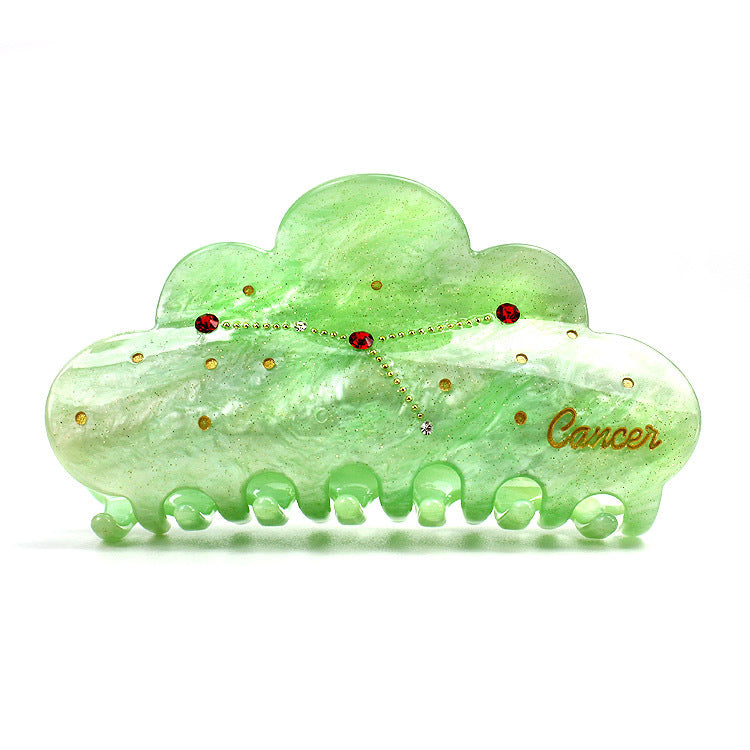 New Twelve Constellation Barrettes Women's Large Grip