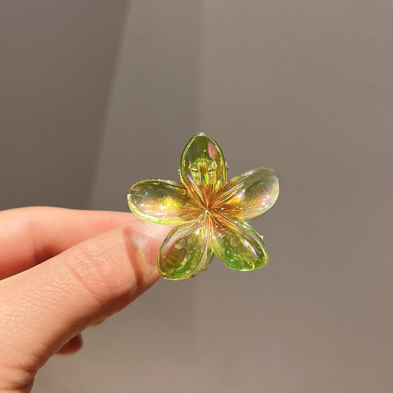 Plating Color Transparent Egg Bauhinia Barrettes Women's