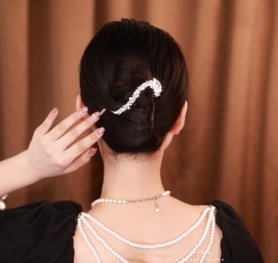 Best Copper Alloy Zircon Hair Ornament Star Quality Twist Clip