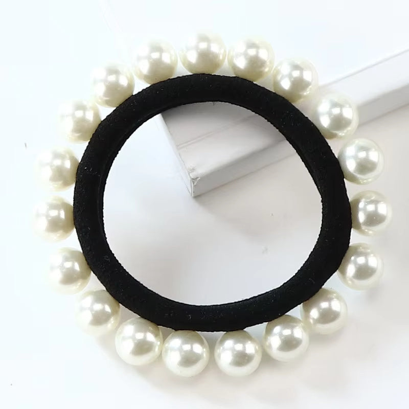Handmade Pearl Headband Full Ring Hair Ring