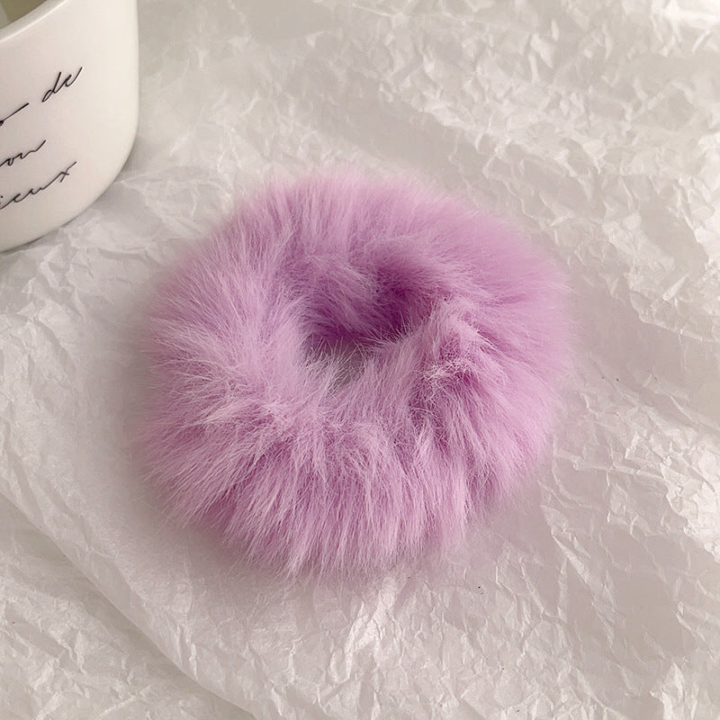 Cute Plush Intestine Hair Ring  Scrunchies  Girls' Hair Accessories