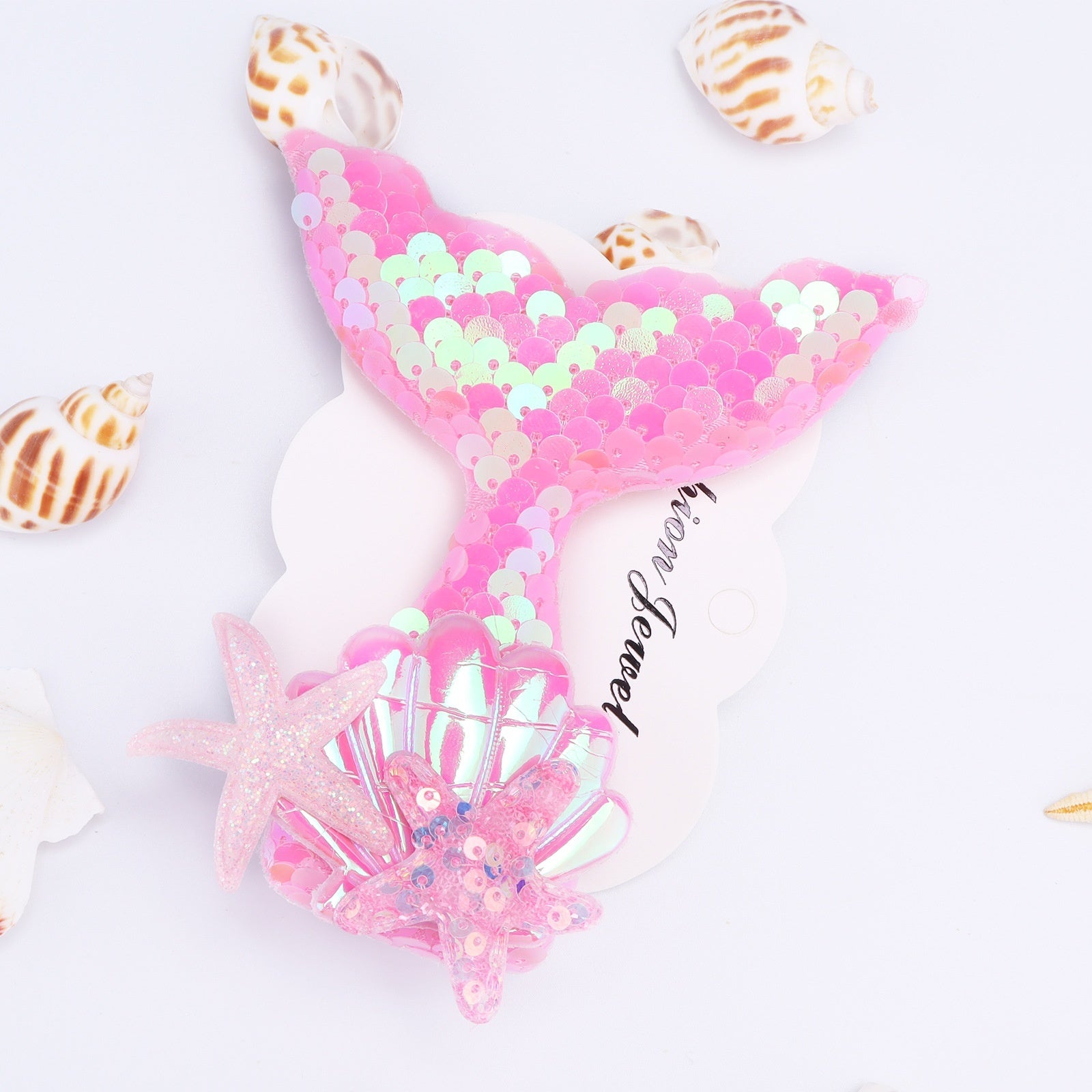 Cartoon Mermaid Tail Barrettes Little Girl Hair Clip Side