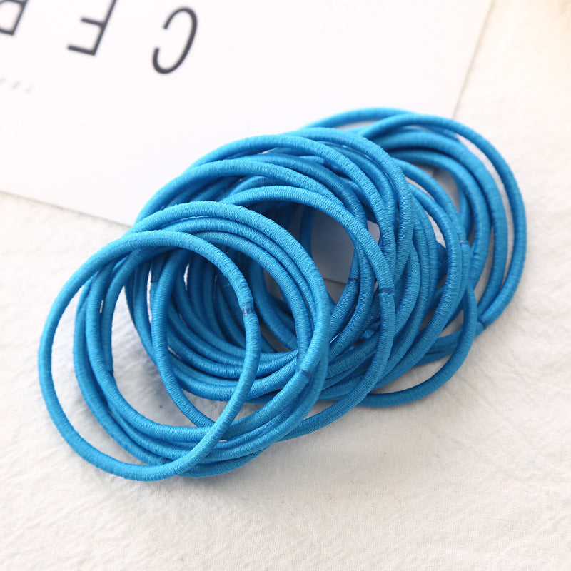 Fine Leather Band Hair Ring Jewelry