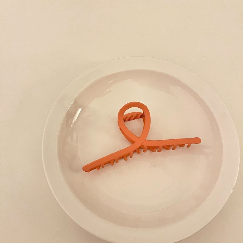 Frosted Candy Color Grabbing Clip All-match Hair Grabbing Plate Hairpin
