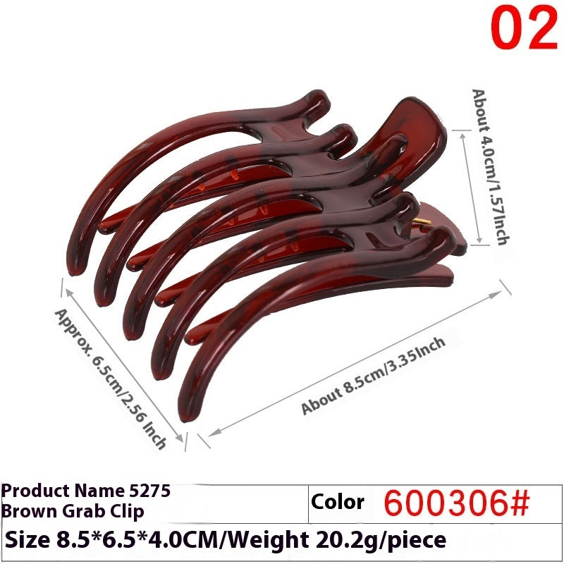 Handmade Hair Accessories Five-tooth Practical Large Haircut Grip