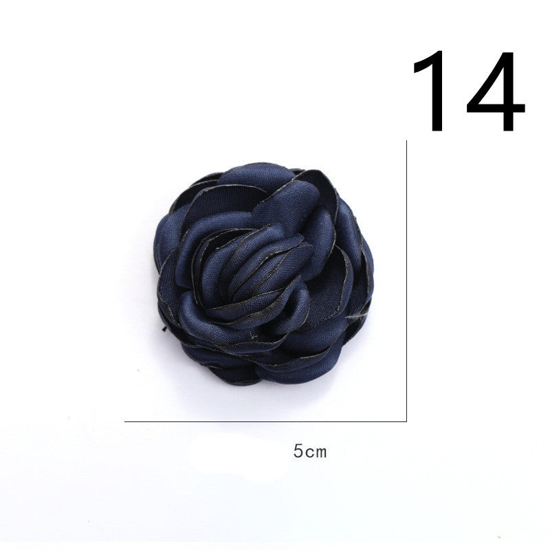 Fabric Flower Rose Sticky Head DIY Handmade Headdress