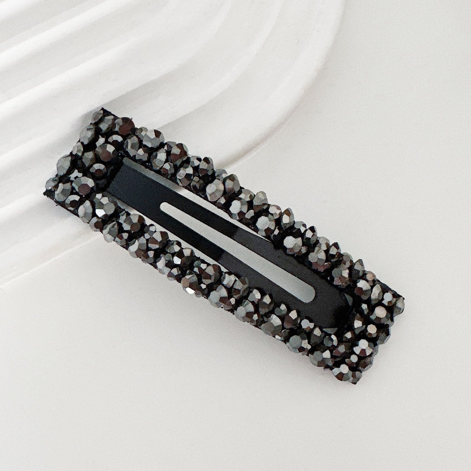 Diamond Colorful Crystals Rectangular BB Clip Break Hair Side Bang Clip