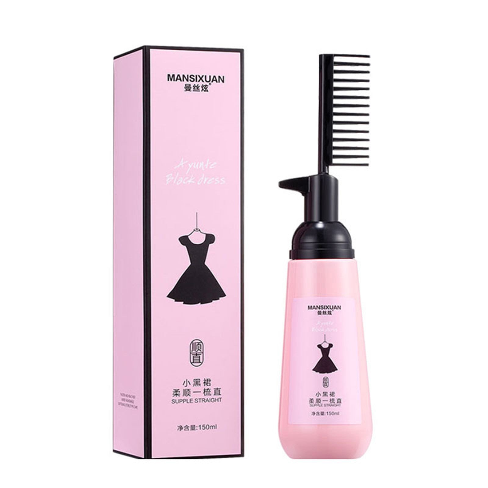 Clip Free Straight Hair Softener Styling Comb