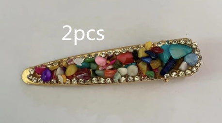 Rhinestone Barrettes Girl Side Clip And Barrettes Side Bangs Clip Top Clip Hairpin