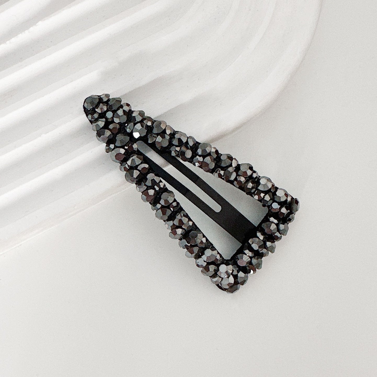 Diamond Colorful Crystals Rectangular BB Clip Break Hair Side Bang Clip