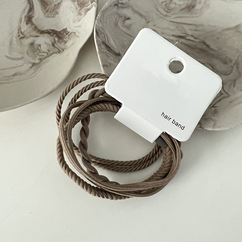 High Elastic Hair Band Simple Color Hair Ring