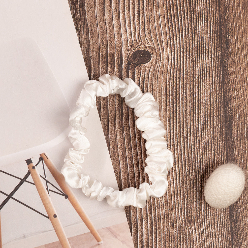 Silk Rubber Band Elastic Hair Accessories Bundle Colon Ring