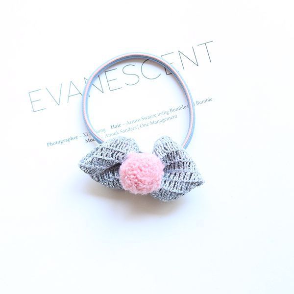 Children's Parent-child Hair Ball Cotton And Linen Bow Hairpin Princess BB Clip