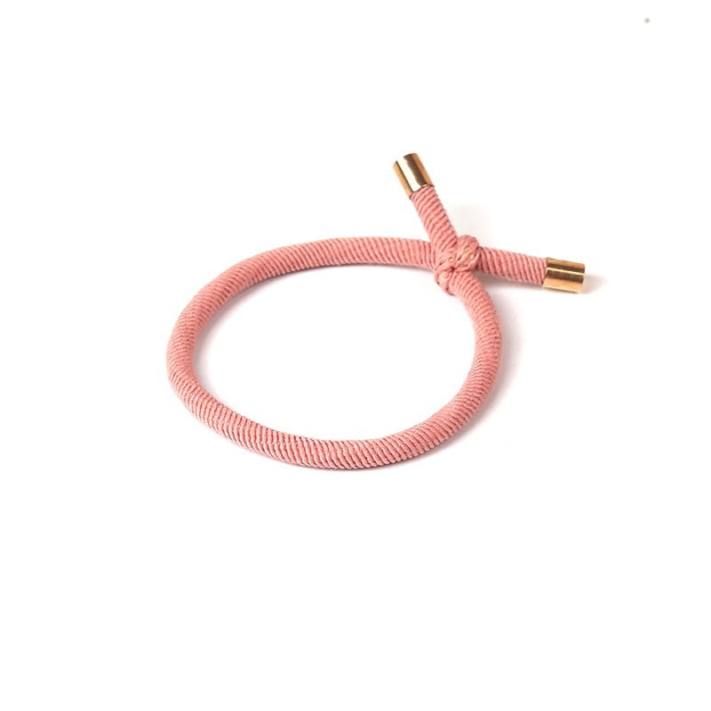 Spiral Pattern Hair Rope Bold Knotted Hair Ring Simple