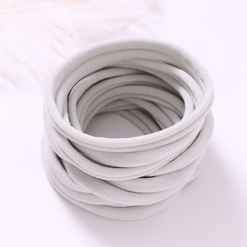 INS Seamless Nylon Fine Hair Band Children's Hair Ring Handmade DIY Baby Headband