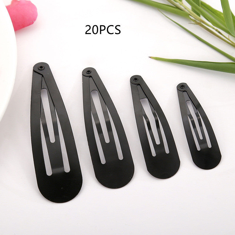 Water Drop Clip BB Clip Gold Swimming Black Nickel Color Bow Handmade Hair Accessories