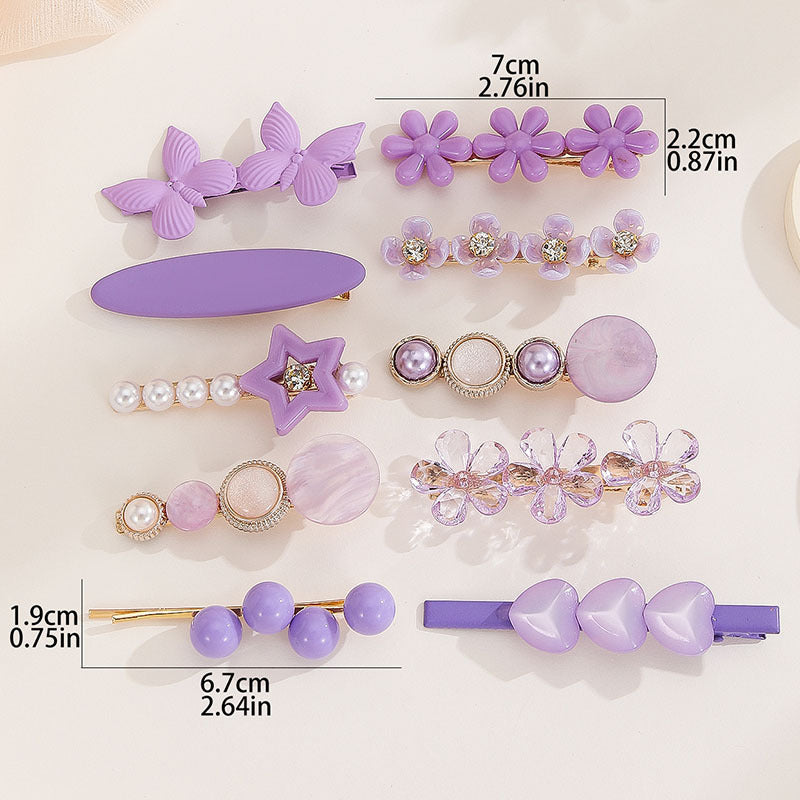 High Sense Barrettes Korean Simple Side Forehead Hairpin Hair Clip Girl Fringe Clip Headdress