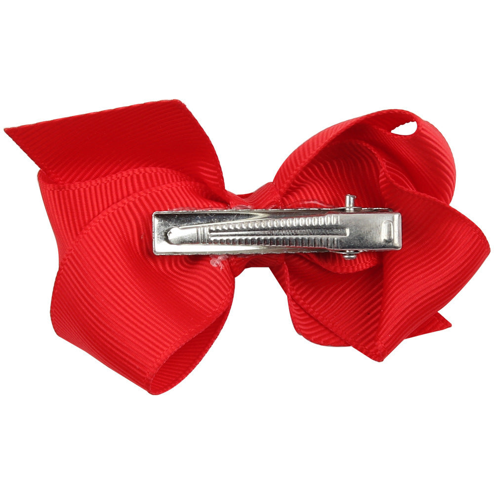 Girls Striped Headdress Bow Hair Clip