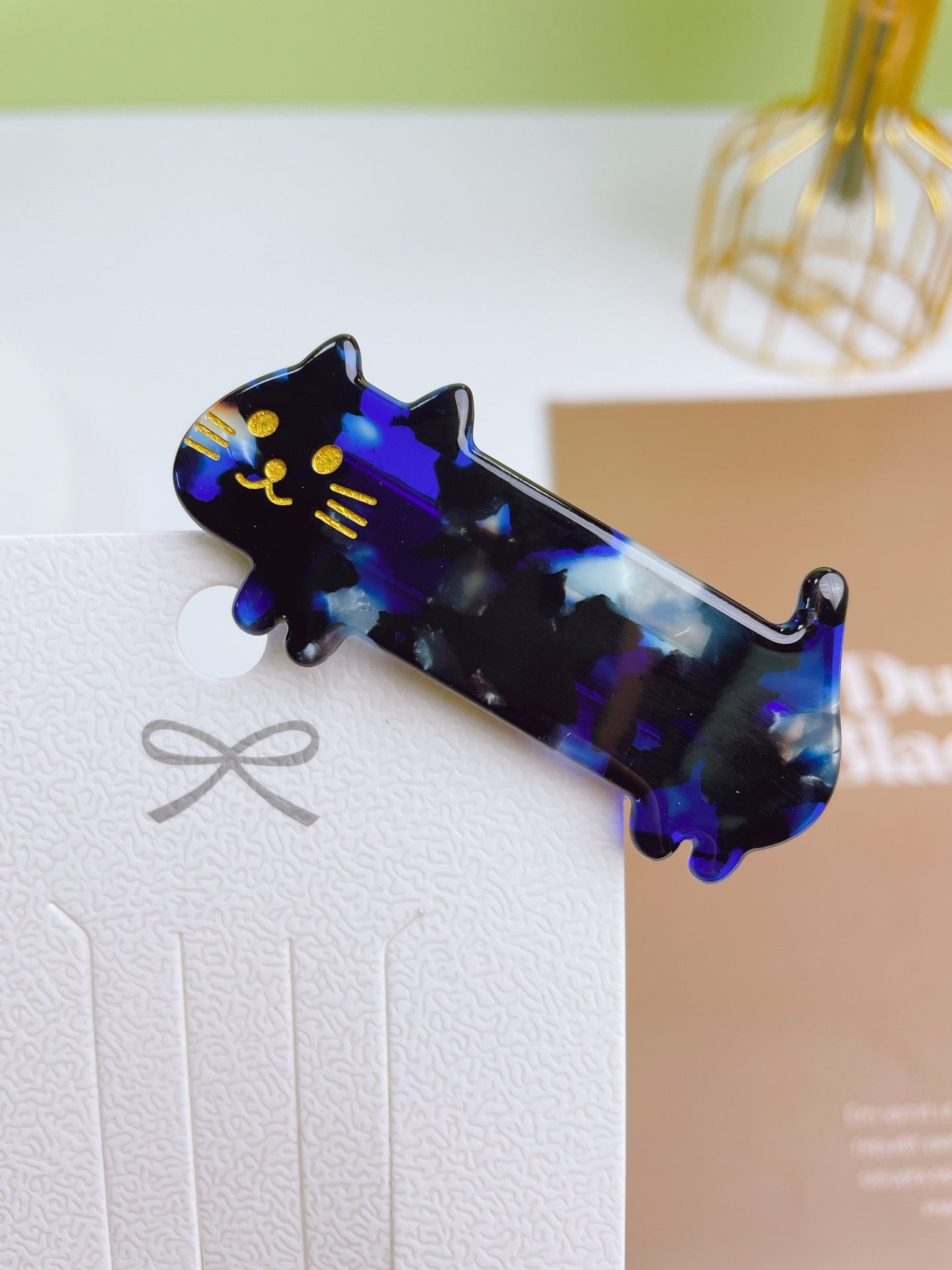 Acetate Plate Cute Tricolor Cat Hair Clip