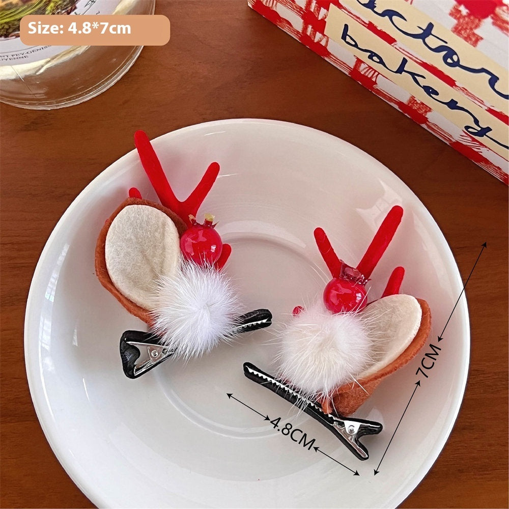 Hat Barrettes Cute Girly Heart