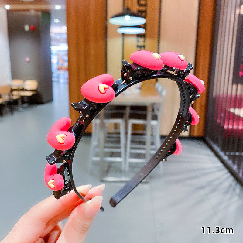 Summer Children's Hairpin Headband Girl Baby Press Hairband Braided Hair Clip