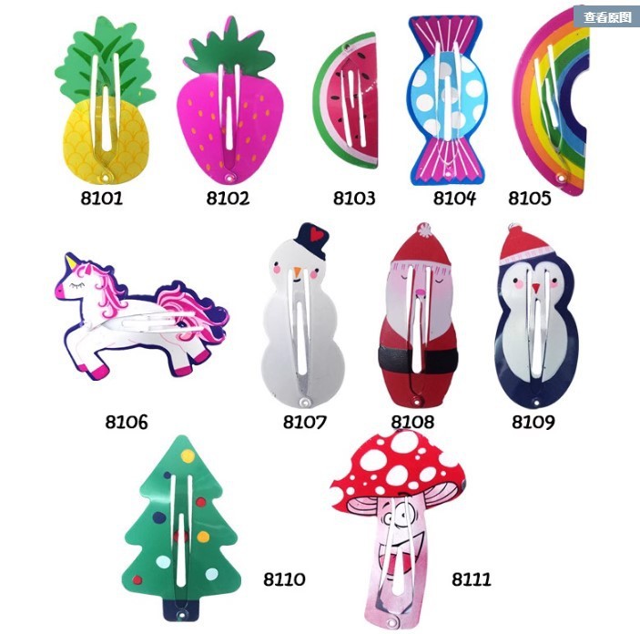 Cute Printed Animal Hair Clip Headwear