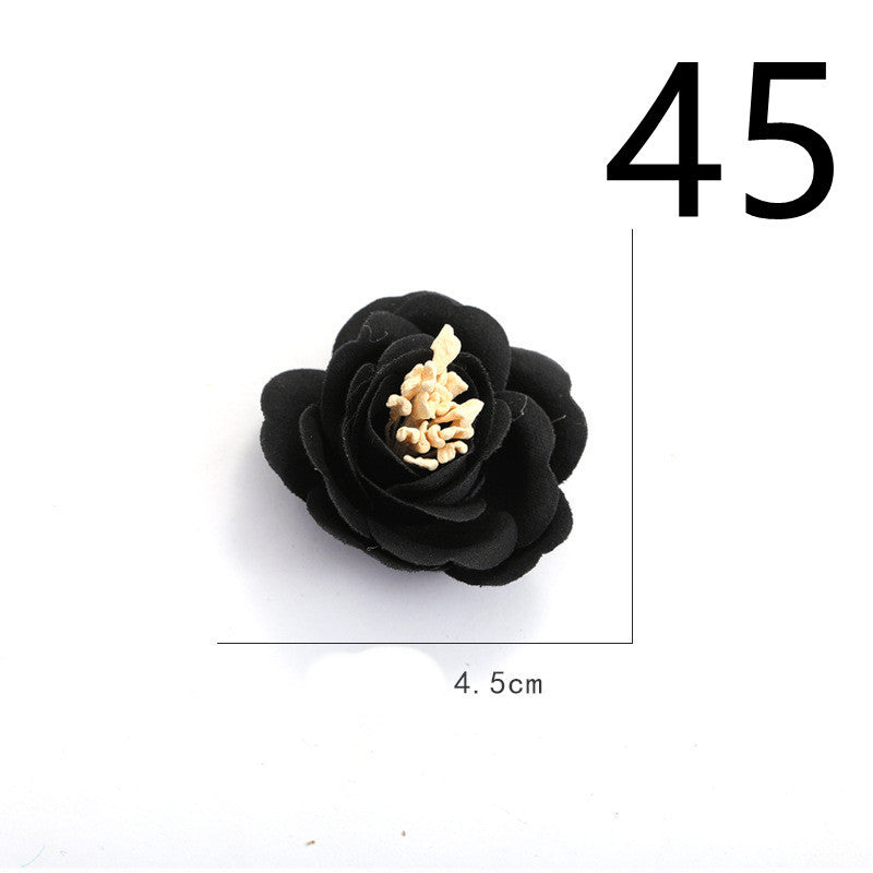 Fabric Flower Rose Sticky Head DIY Handmade Headdress