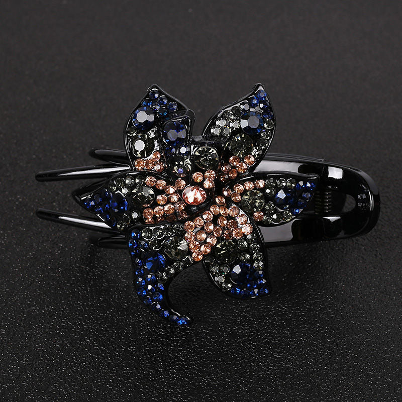 Back Of Head Large Rhinestone Hair Clip Headwear